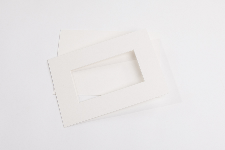 Passepartouts weiß/creme in (1,5 mm 2,0 mm und 3,0 mm)
